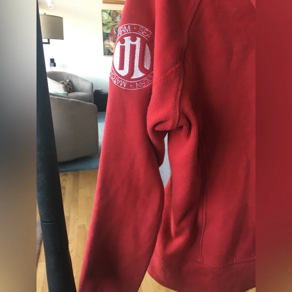 Lululemon Red It’s Just Lunch Scuba Hoodie Full Zip Jacket - Picture 12 of 17